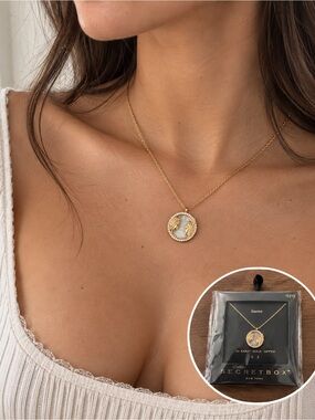 Gemini 14K Gold-Dipped Zodiac Pendant Necklace - Gold